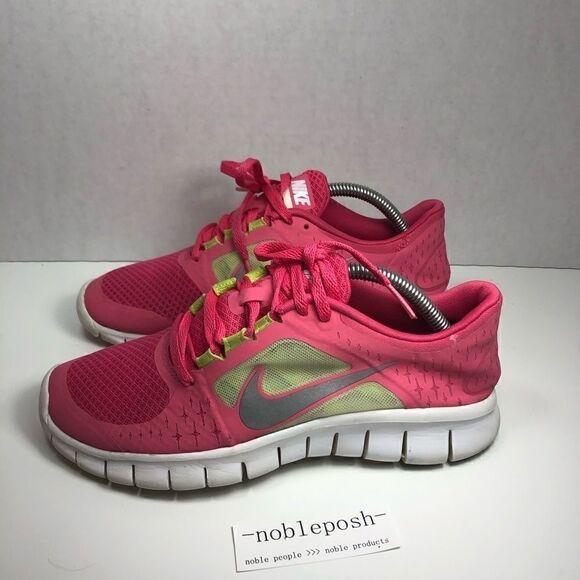 Nike Free Run 3 GS Spark Pink Volt Youth R… - Picture 1 of 8